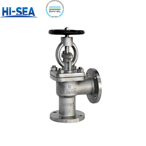 Marine Flanged Stainless Steel Angle Globe Valve